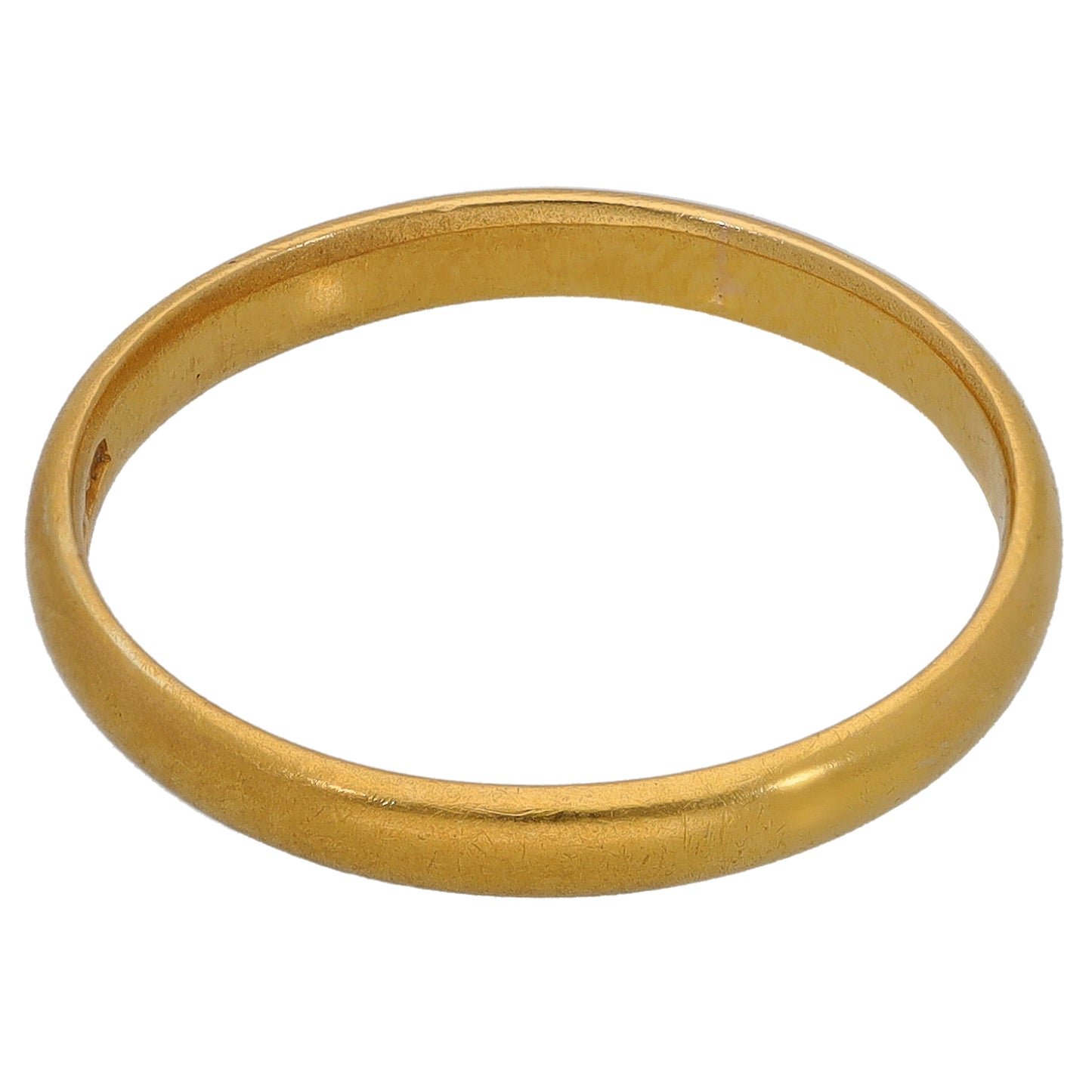 22ct Gold Plain Wedding Ring Size P