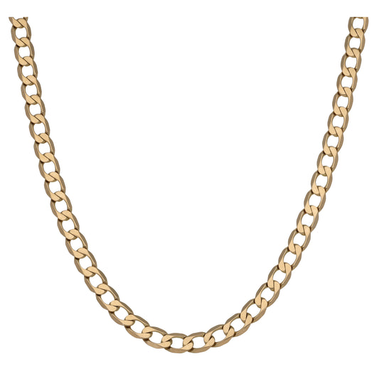 9ct Gold Curb Chain 20"