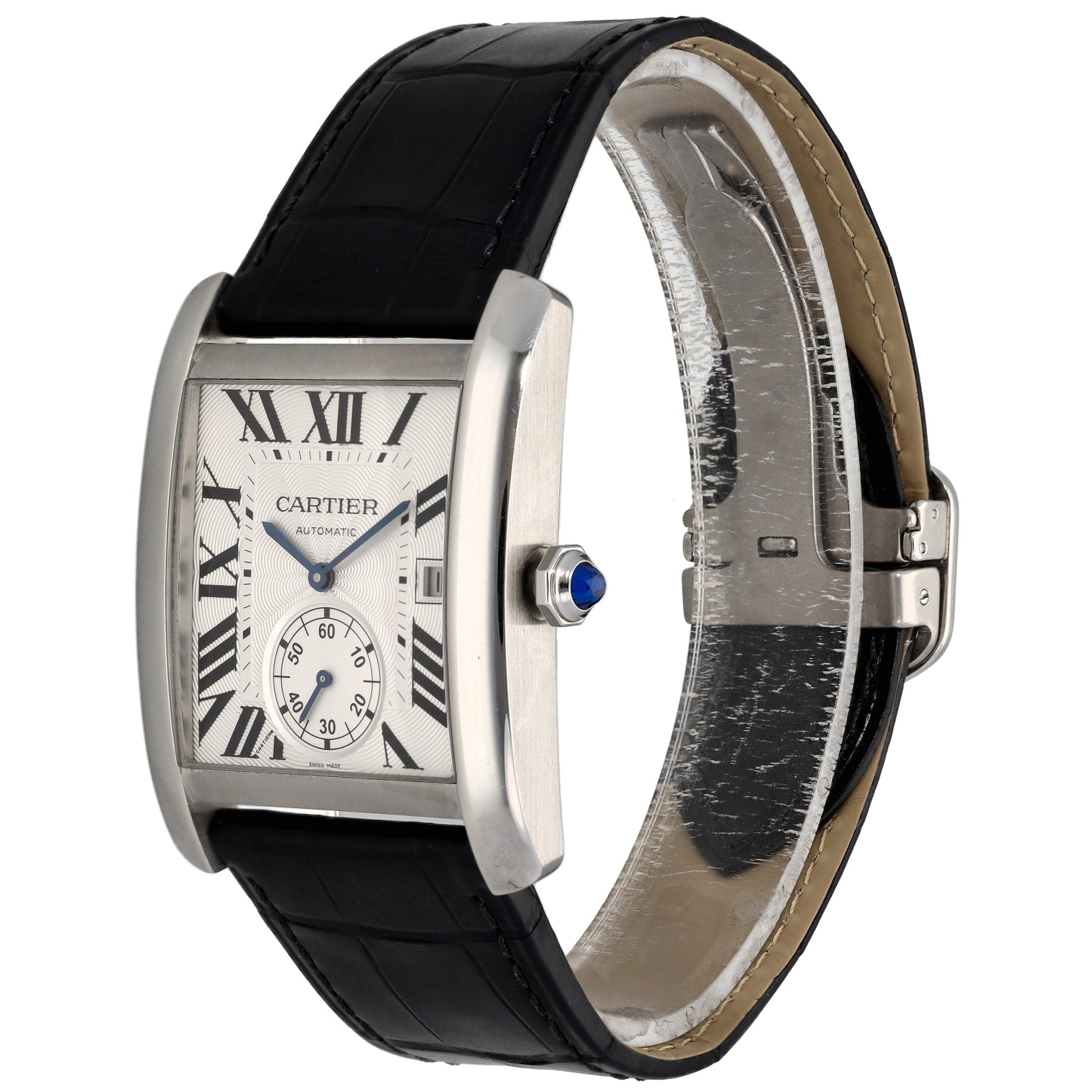 Cartier Tank MC W5330003 34mm Stainless Steel Watch