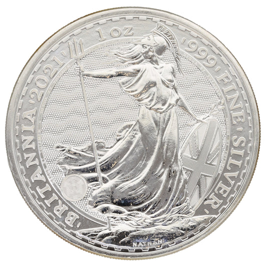 Fine Silver Queen Elizabeth II 1 OZ Britannia Coin 2021