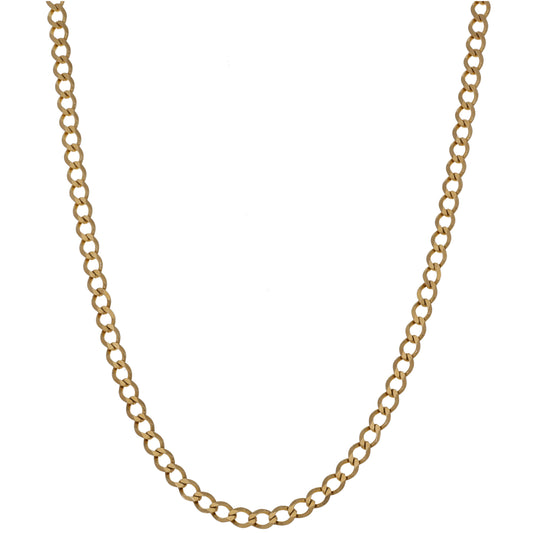 9ct Gold Curb Chain 24"