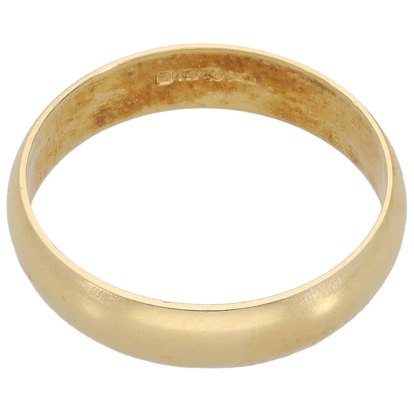 18ct Gold Plain Wedding Ring Size O