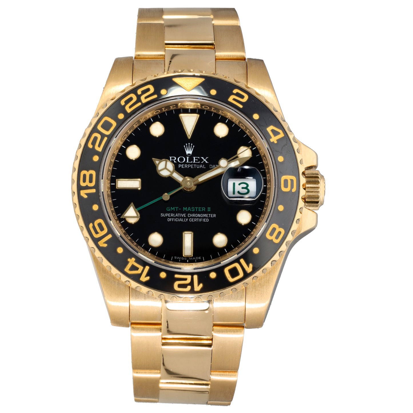 Rolex GMT Master II 116718 LN 40mm Gold Watch