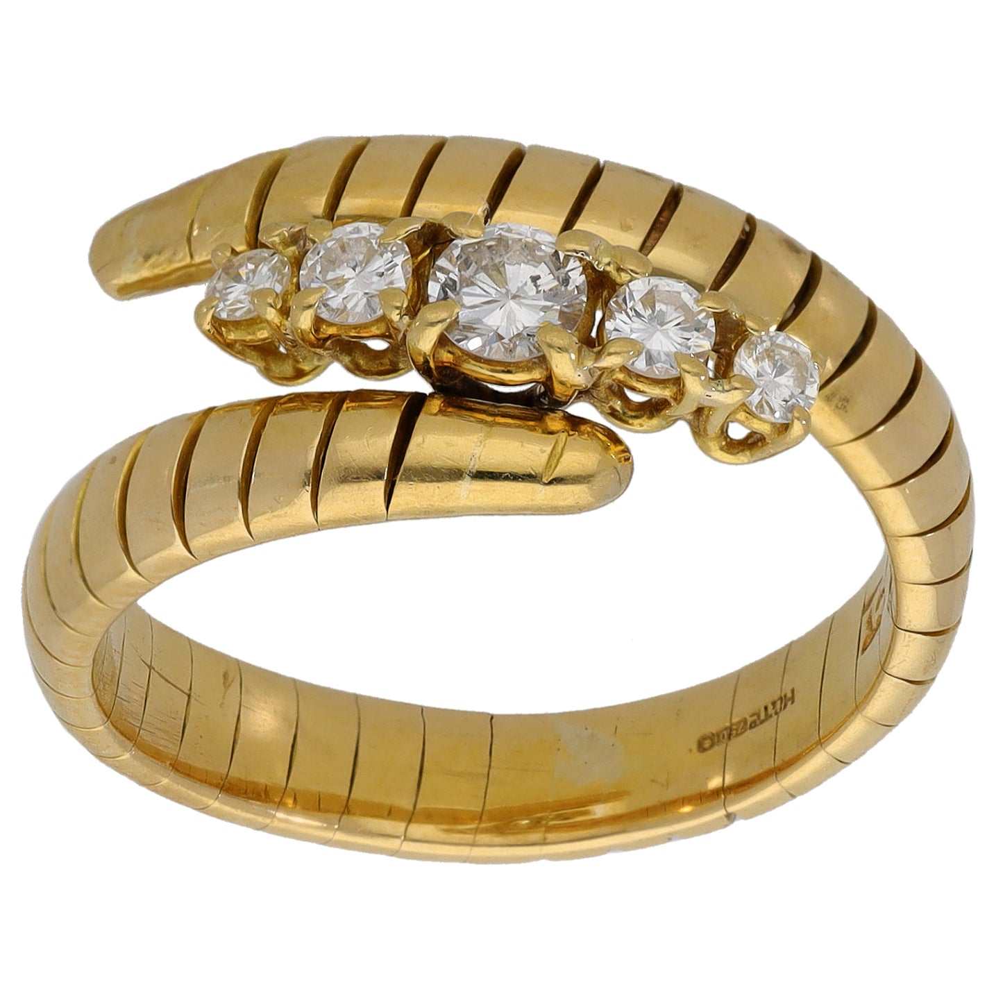 18ct Gold 0.31ct Diamond Dress/Cocktail Ring Size N