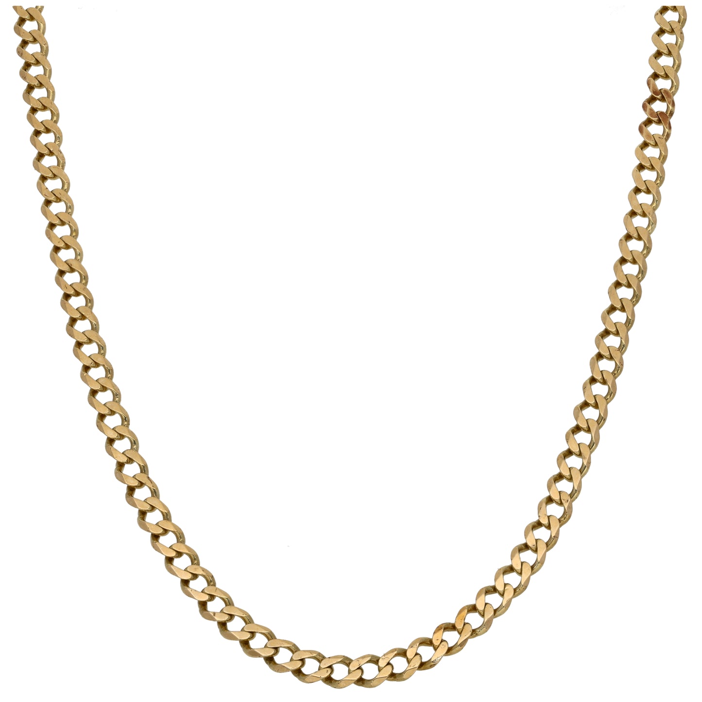 9ct Gold Curb Chain 18"