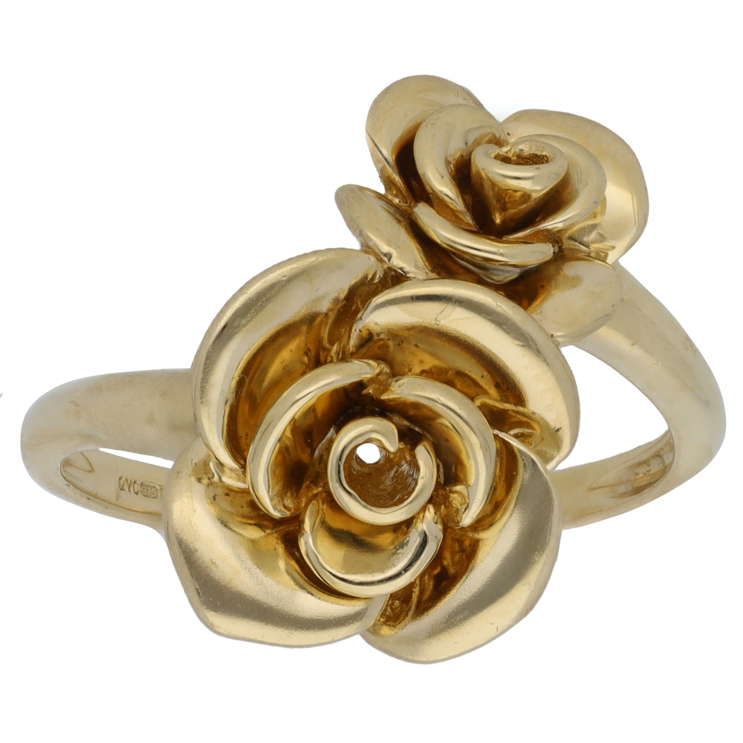 9ct Gold Flower Ring Size W