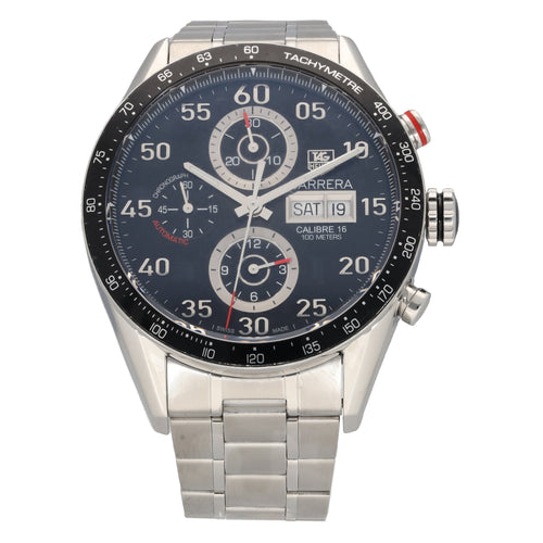 Tag Heuer Carrera CV2A10 43mm Stainless Steel Mens Watch