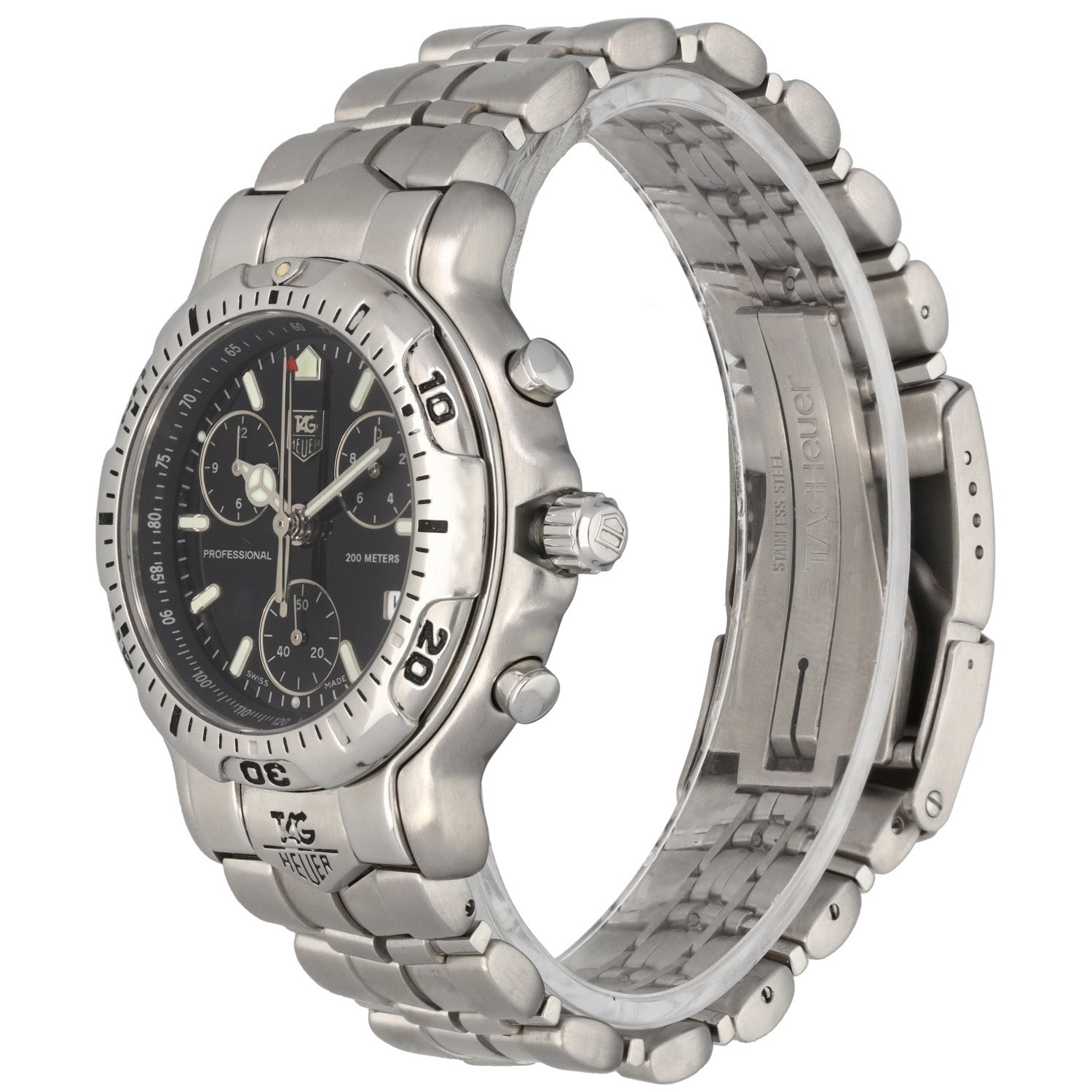 Tag Heuer 6000 Series CH1113 41mm Stainless Steel Watch