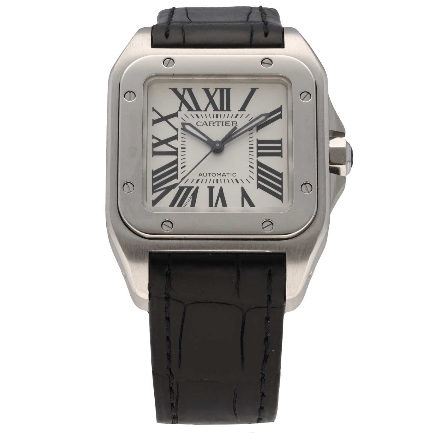 Cartier Santos 100 2878 33mm Stainless Steel Watch