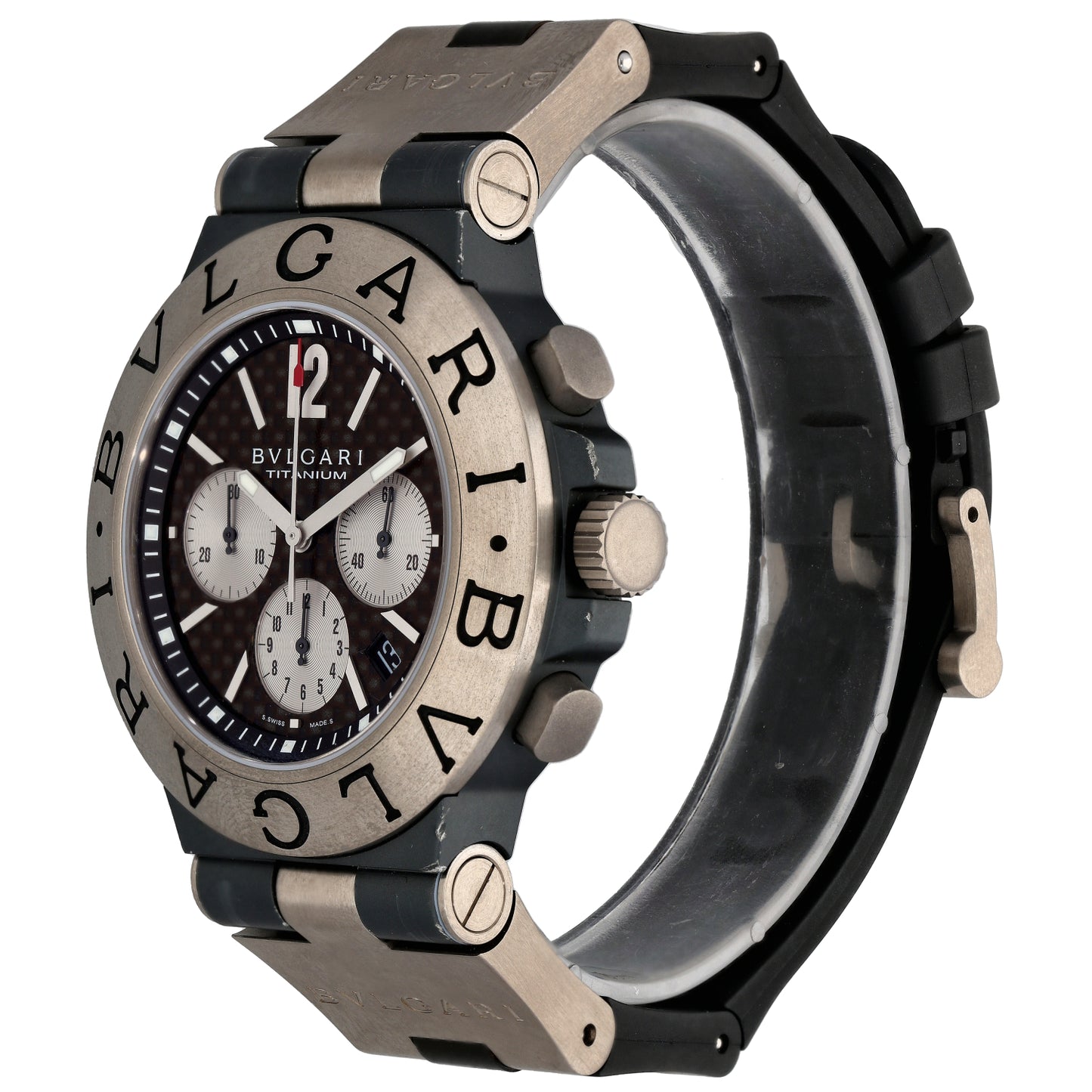 Bvlgari Diagono TI44TA CH 44mm Titanium Watch