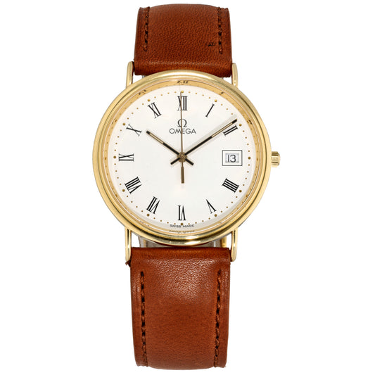 Omega Vintage 33mm Gold Watch