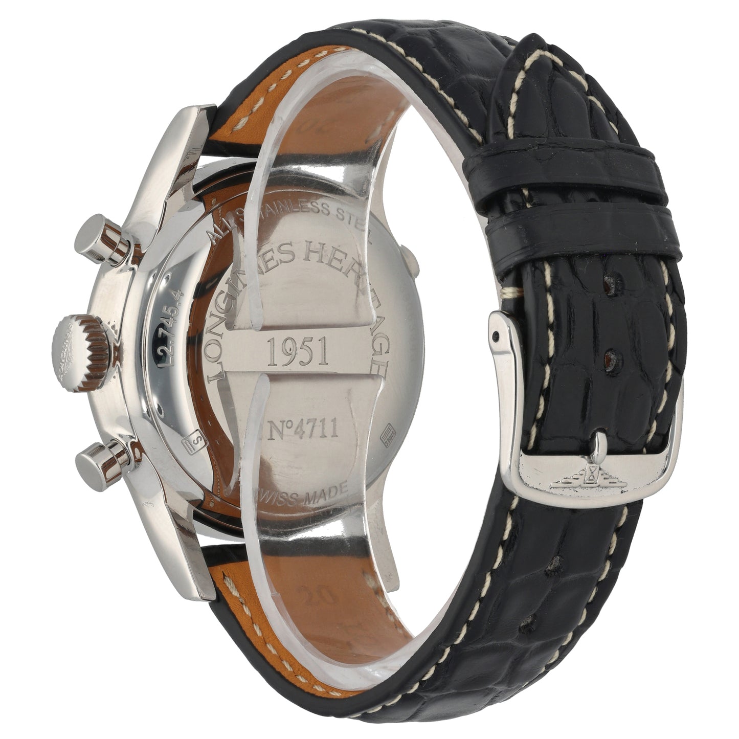 Longines Heritage L2.745.4 41mm Stainless Steel Watch