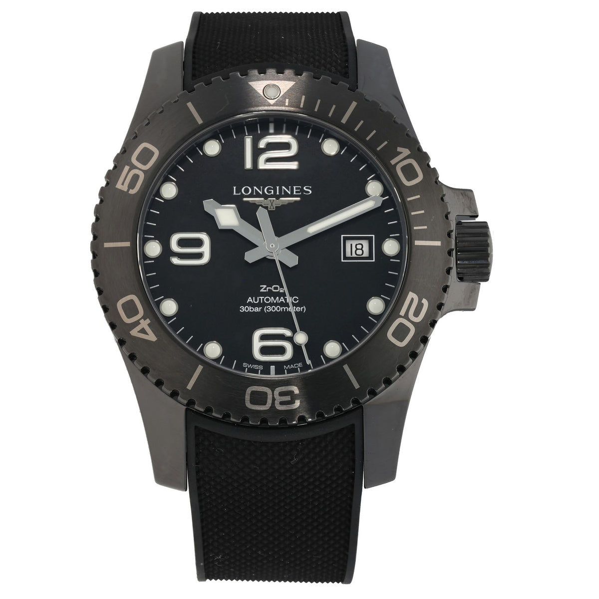 Longines Hydro Conquest L3.784.4 43mm Ceramic Watch