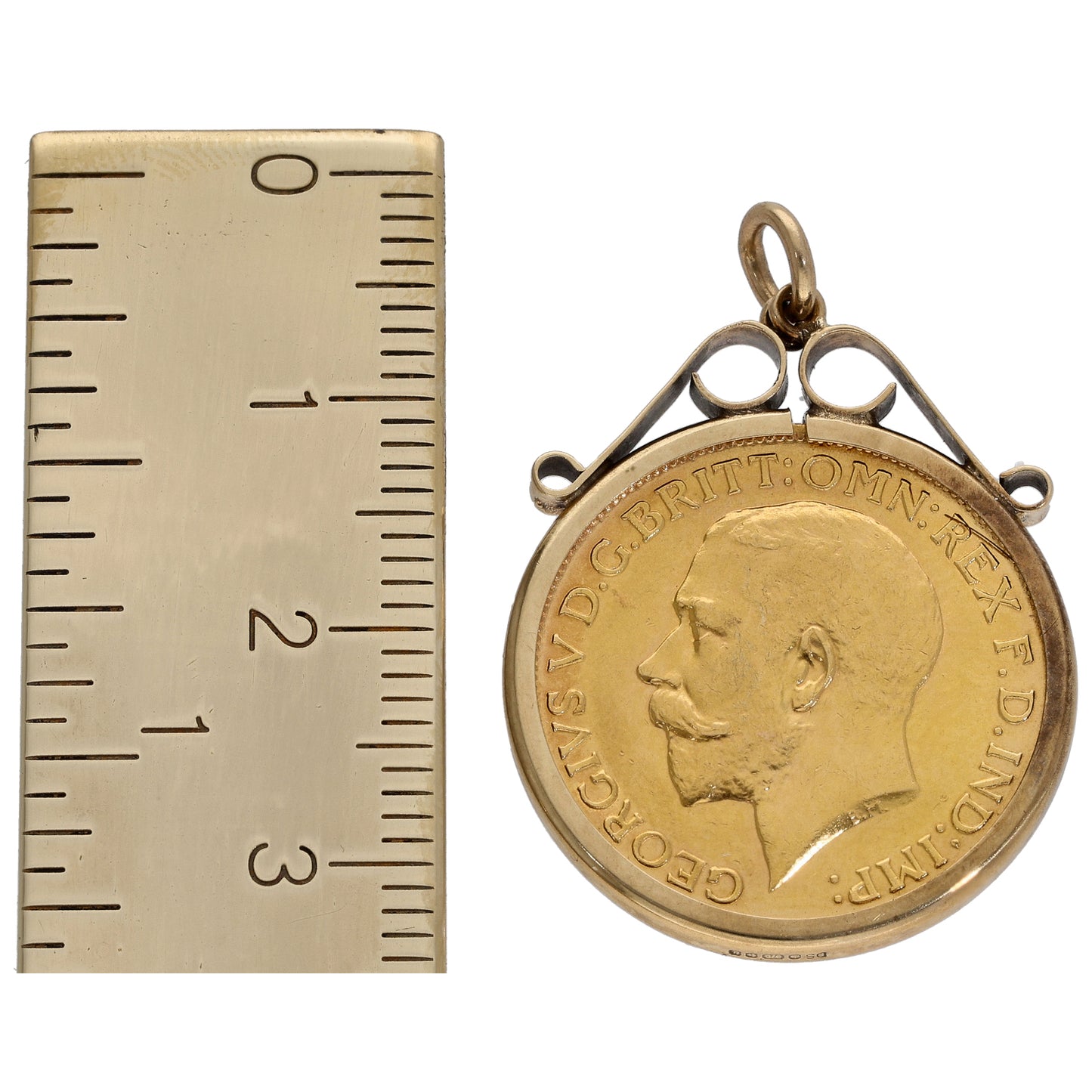 9ct Gold Full Sovereign Coin Pendant