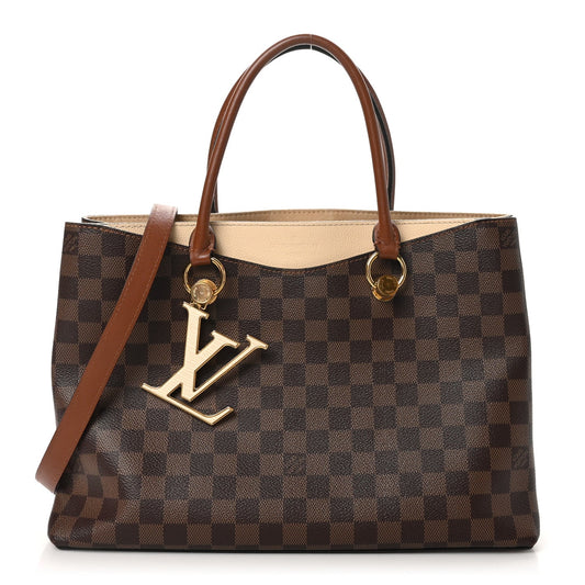 Louis Vuitton Riverside Damier Ebene Coated Canvas Bag - Brown