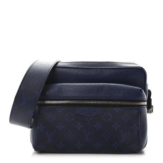 Louis Vuitton Outdoor Messenger Taigarama Coated Canvas Bag - Cobalt
