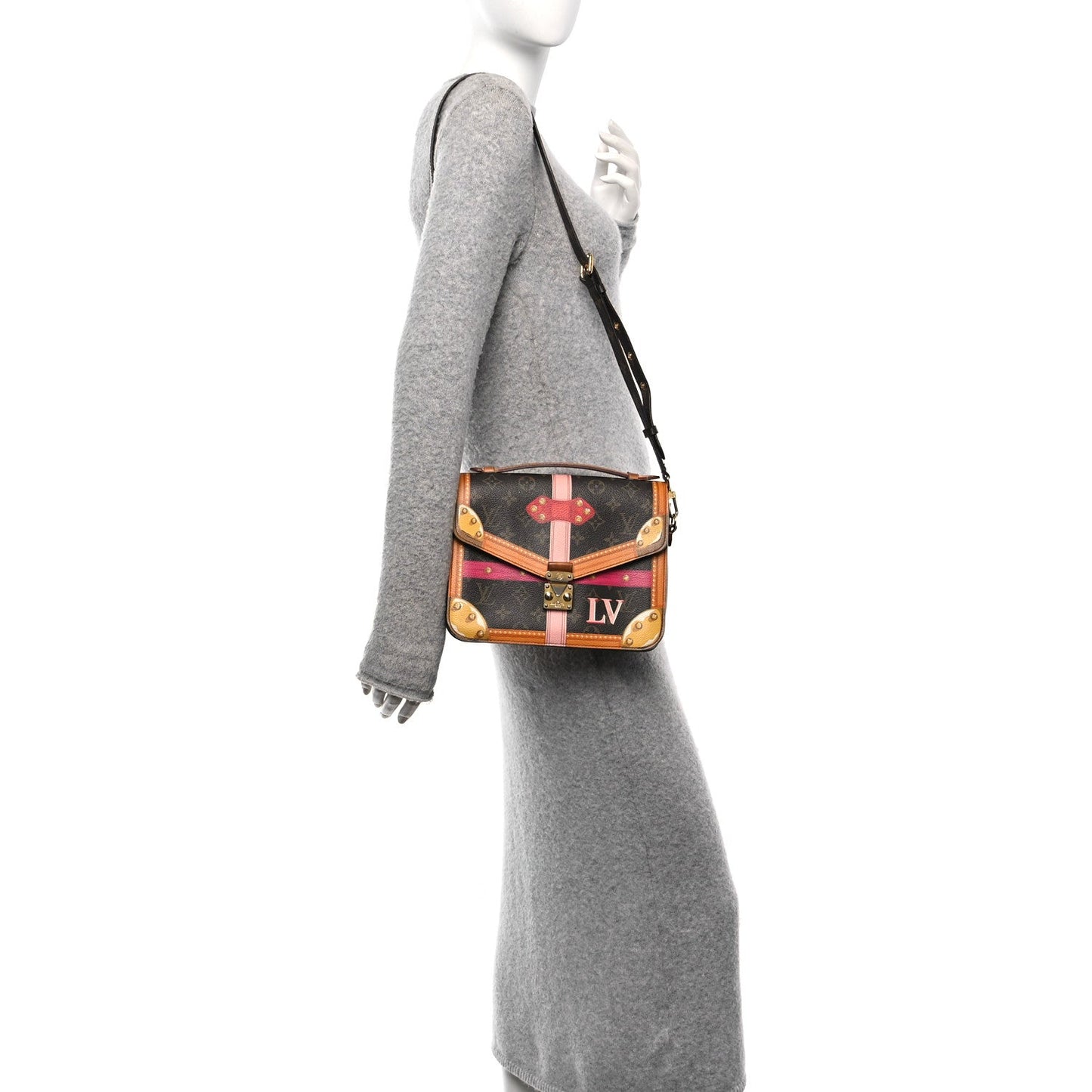 Louis Vuitton Summer Trunk Pochette Metis Monogram Leather - Brown