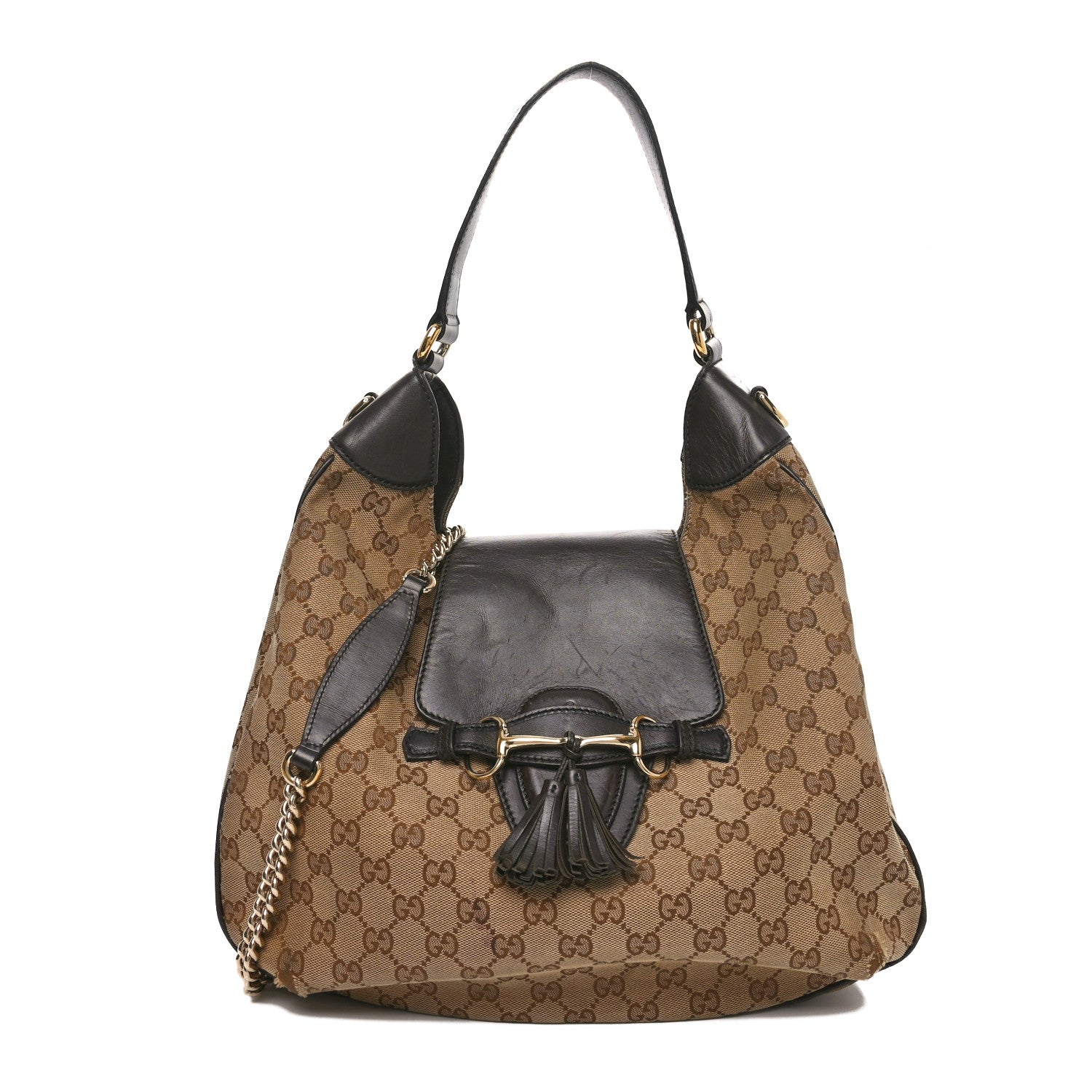 Gucci GG Monogram Canvas Hobo Bag - Beige, Ebony & Coccoa | H&T