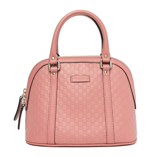 Gucci Mini Dome Microguccissima Leather Bag - Soft Pink
