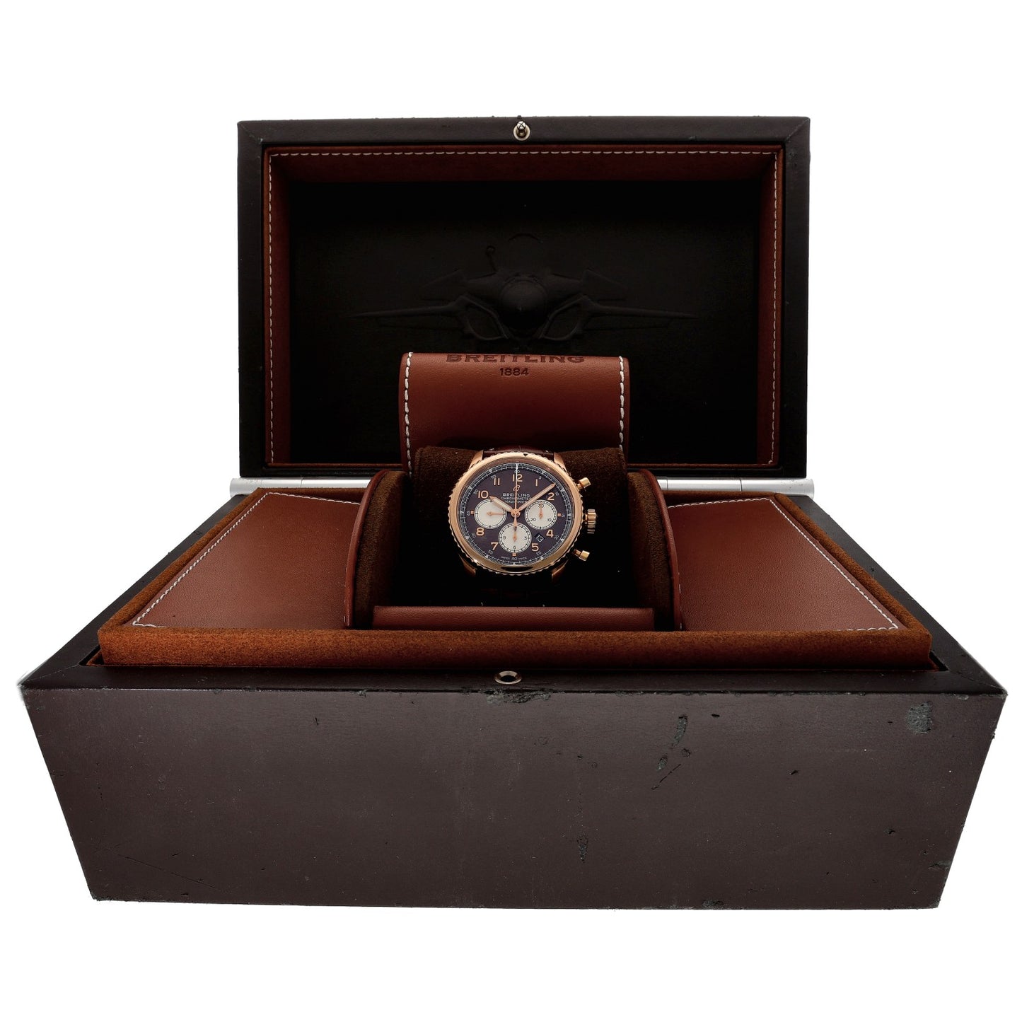 Breitling Aviator 8 RB0117 43mm Gold Watch