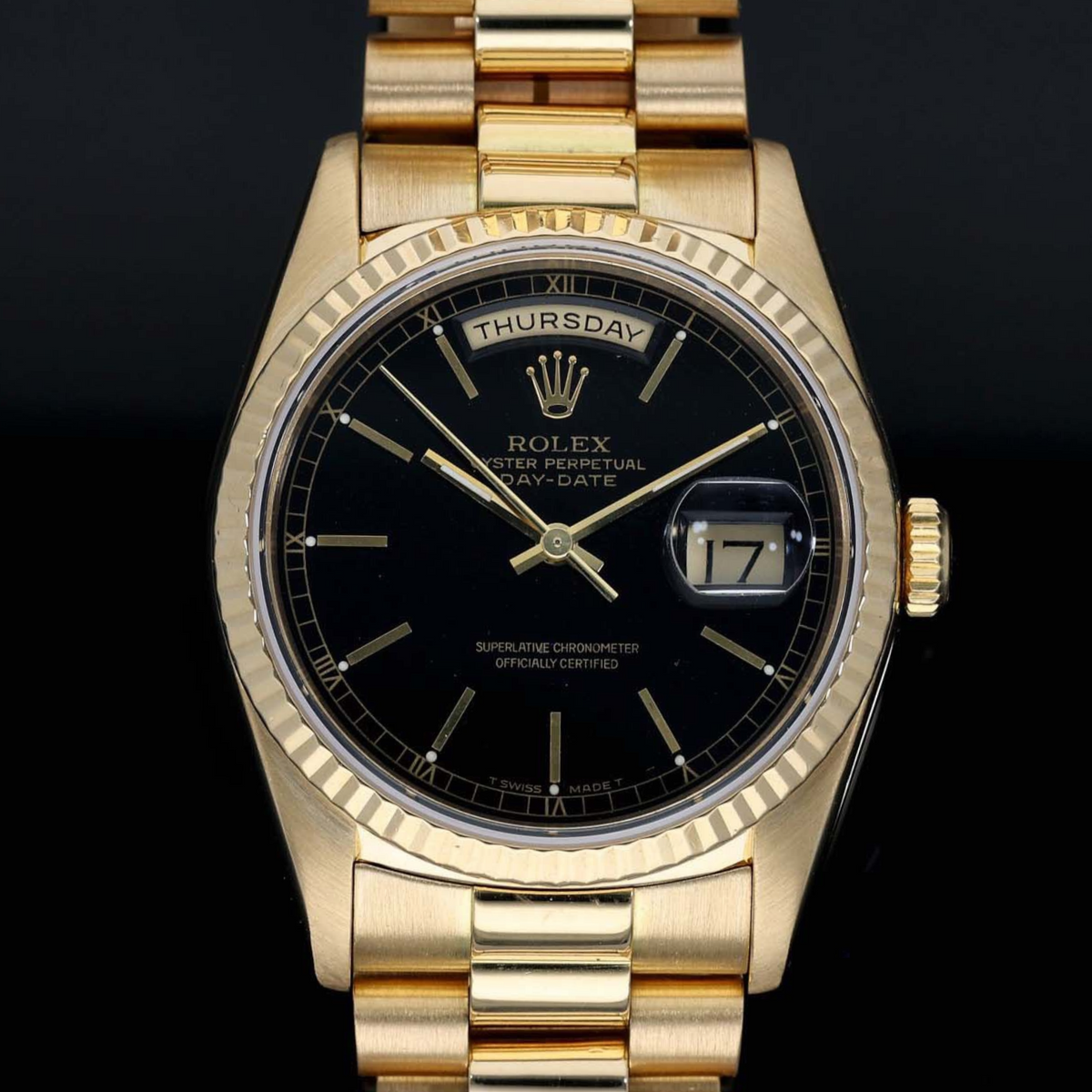 Rolex Day-Date 18238 36mm Gold Watch