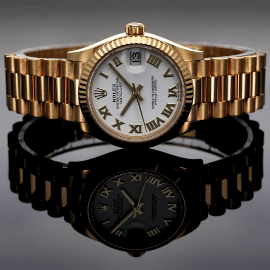 Rolex Lady Datejust 278278 31mm Gold Watch