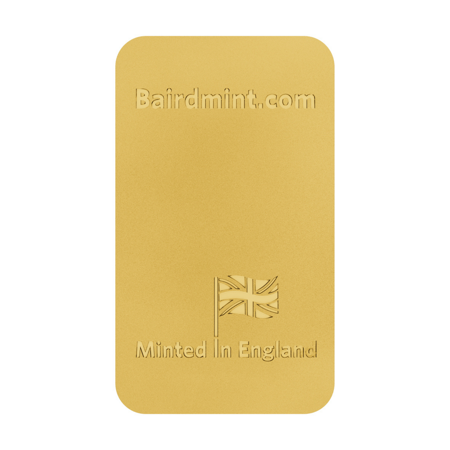 New Baird & Co 24ct 50g Gold Minted Bar