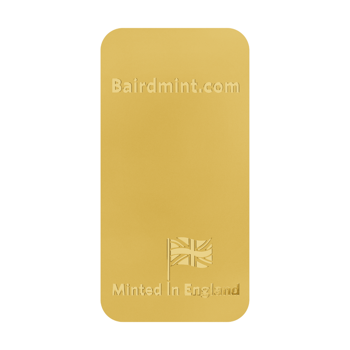 New Baird & Co 24ct 5oz Gold Minted Bar