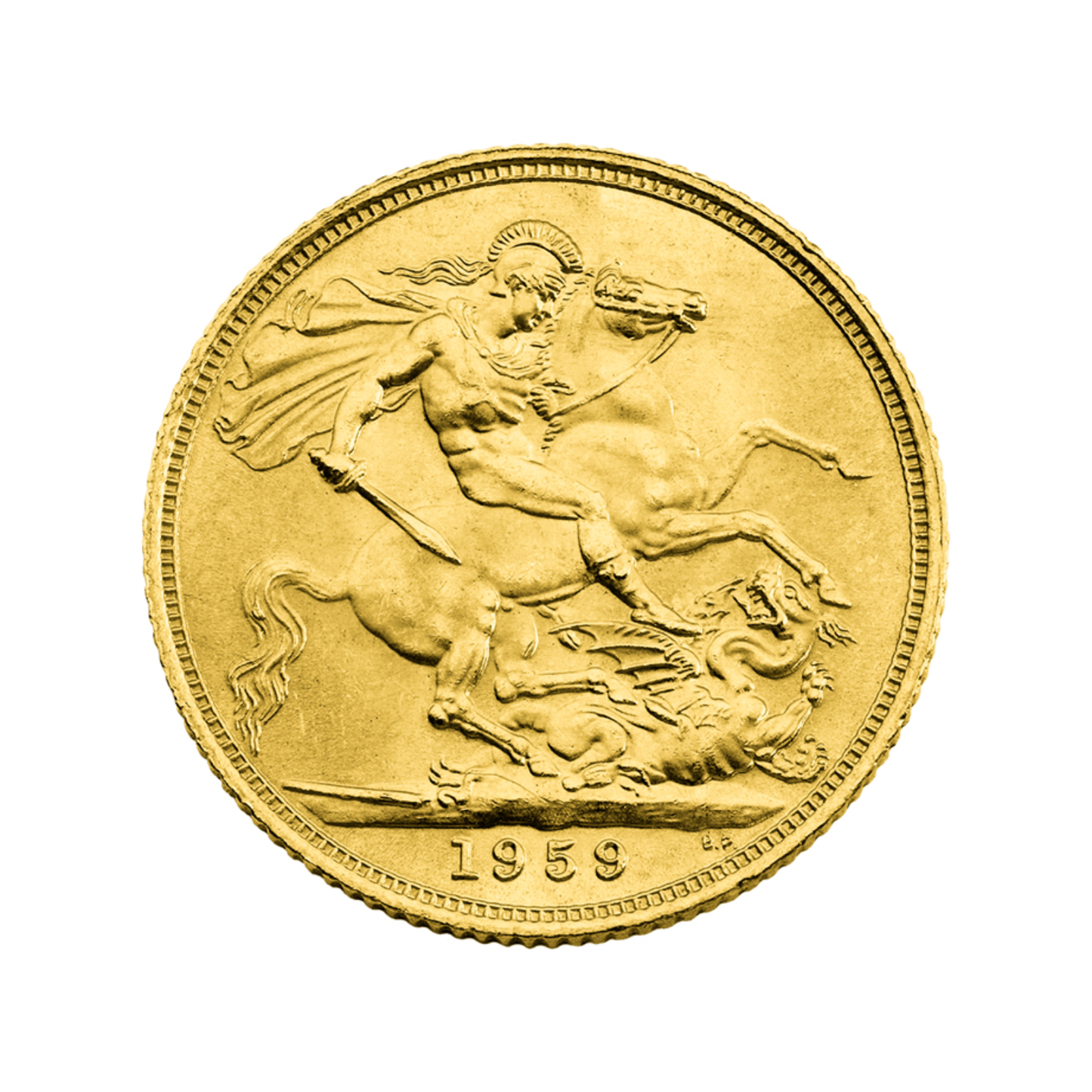 22ct Gold Queen Elizabeth II Full Sovereign Coin 1959