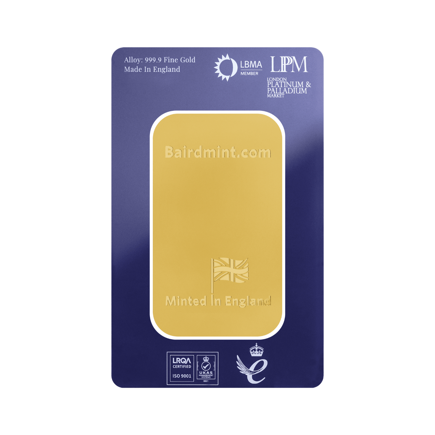 New Baird & Co 24ct 10 Tolas Gold Minted Bar
