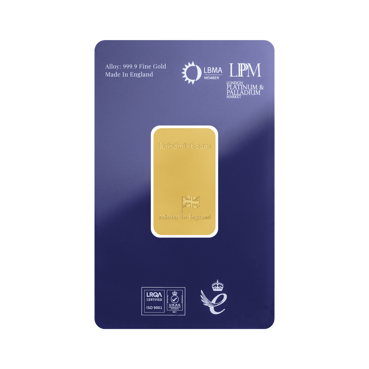 New Baird & Co 24ct 2 Tolas Gold Minted Bar