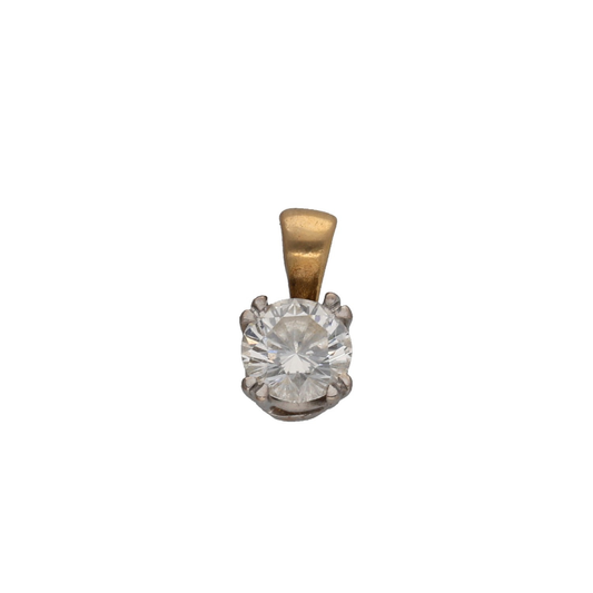 18ct Gold 0.50ct Diamond Solitaire Pendant