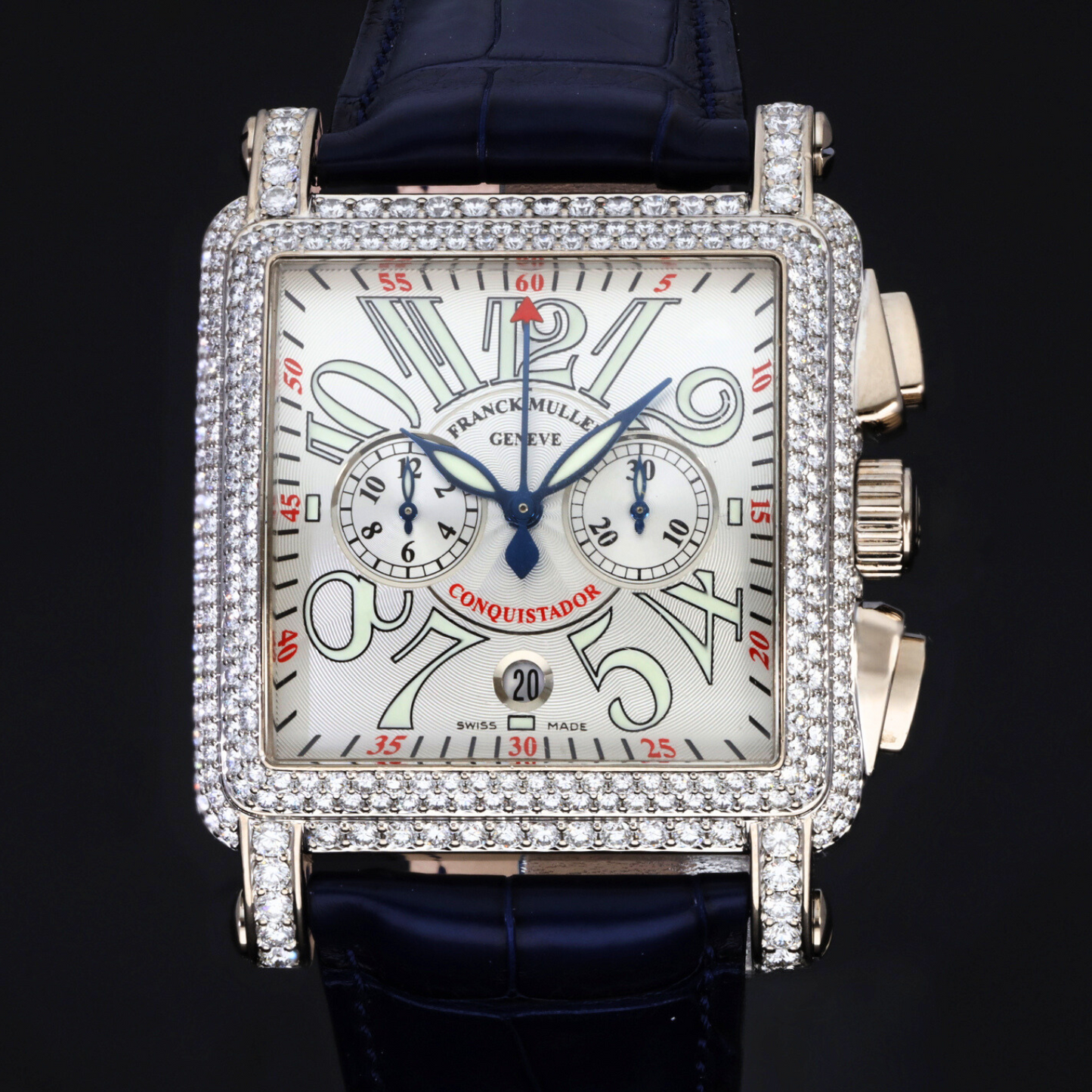 Franck Muller Conquistador Cortez 41mm White Gold Watch