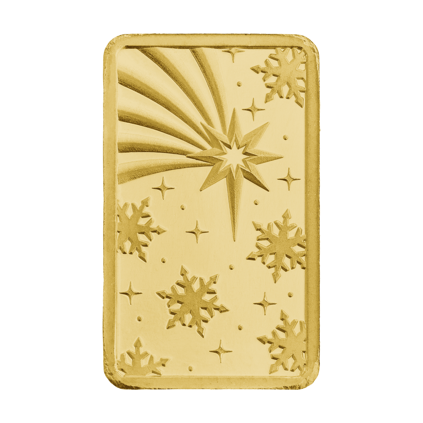 New 24ct 1g Christmas Gold Bar