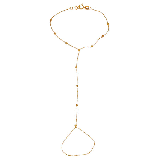 New 22ct Gold Poncha Beaded Bracelet
