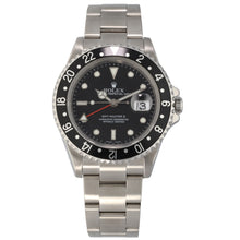 Load image into Gallery viewer, Rolex GMT Master II 16710 40mm Stainless Steel Watch

