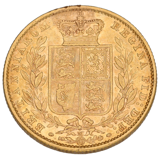 22ct Gold Queen Victoria Full Sovereign Coin 1878