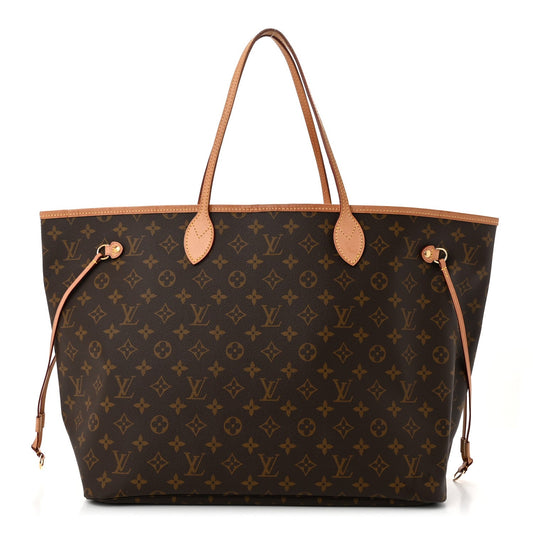 Louis Vuitton Monogram Neverfull GM Coated Canvas Bag - Brown