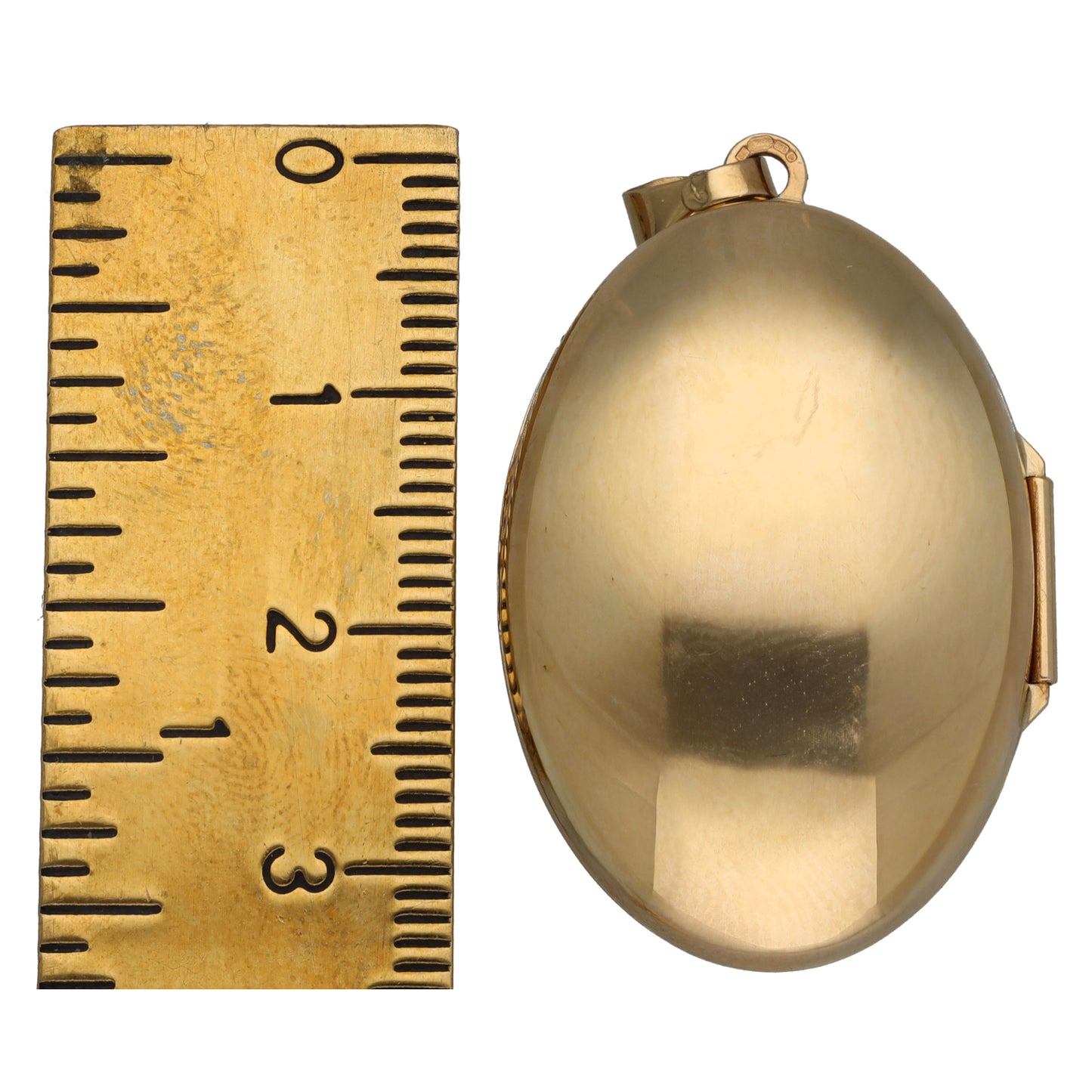 9ct Gold Patterned Locket Pendant