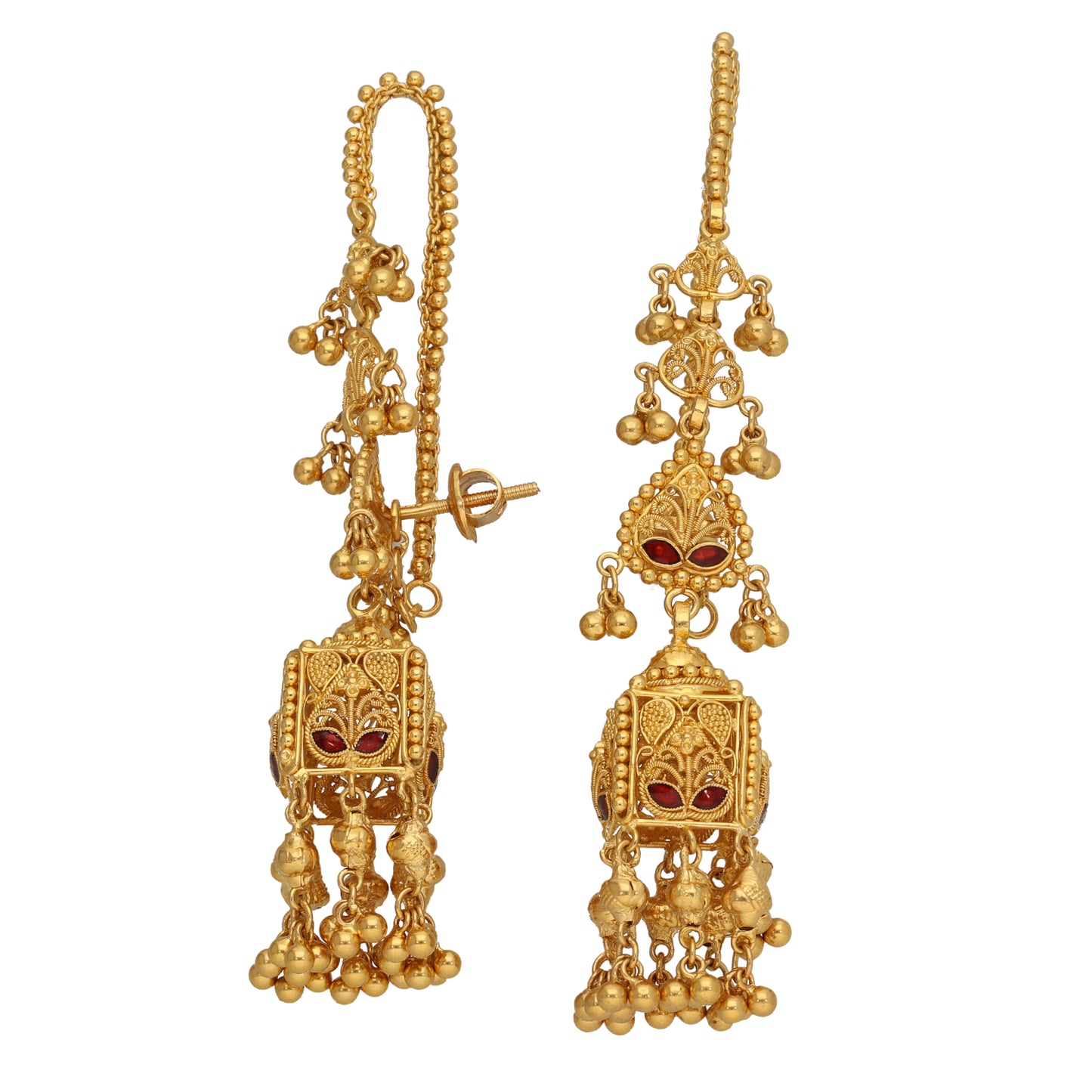 22ct Gold Fancy Drop Earrings