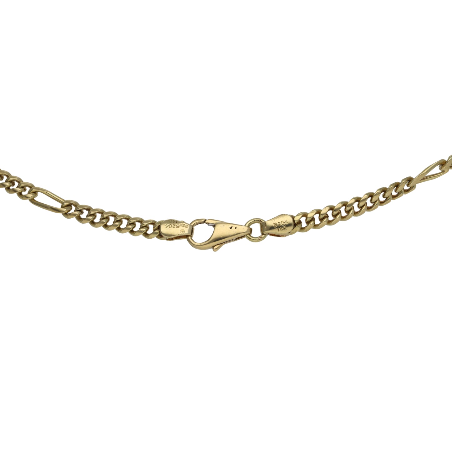 14ct Gold Figaro Chain 22"