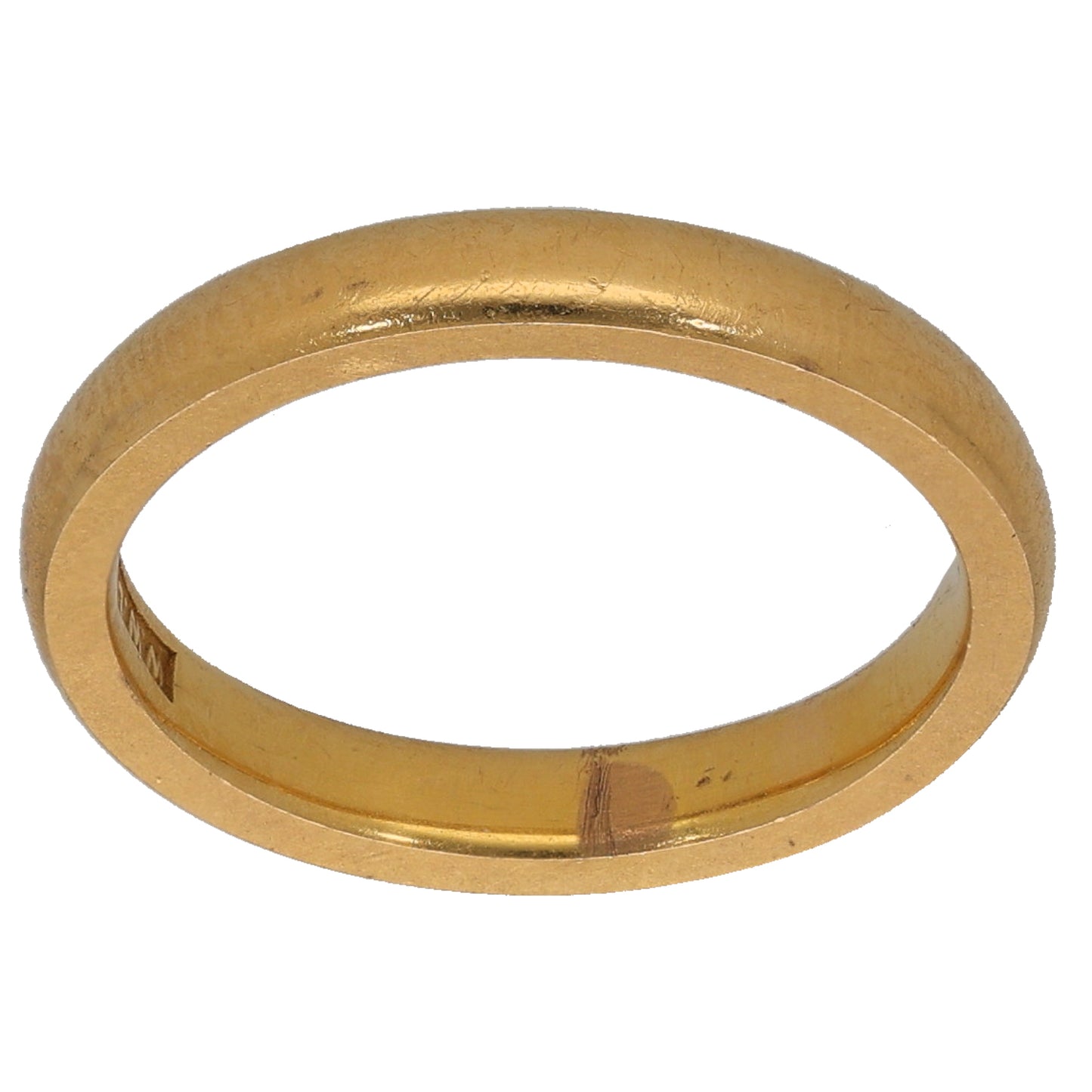 22ct Gold Shaped Wedding Ring Size K