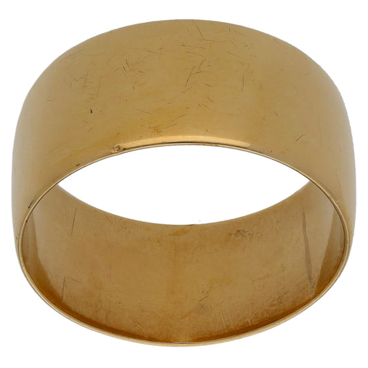 9ct Gold Plain Wedding Ring Size N