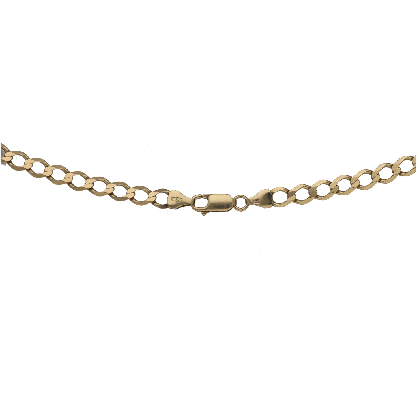 9ct Gold Curb Chain 26"