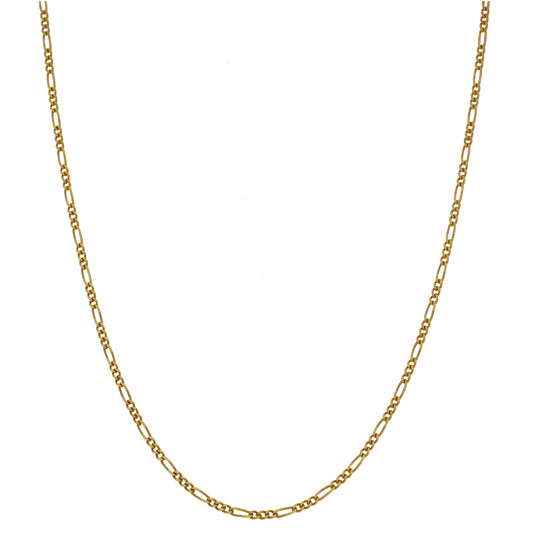 9ct Gold Figaro Chain 16"