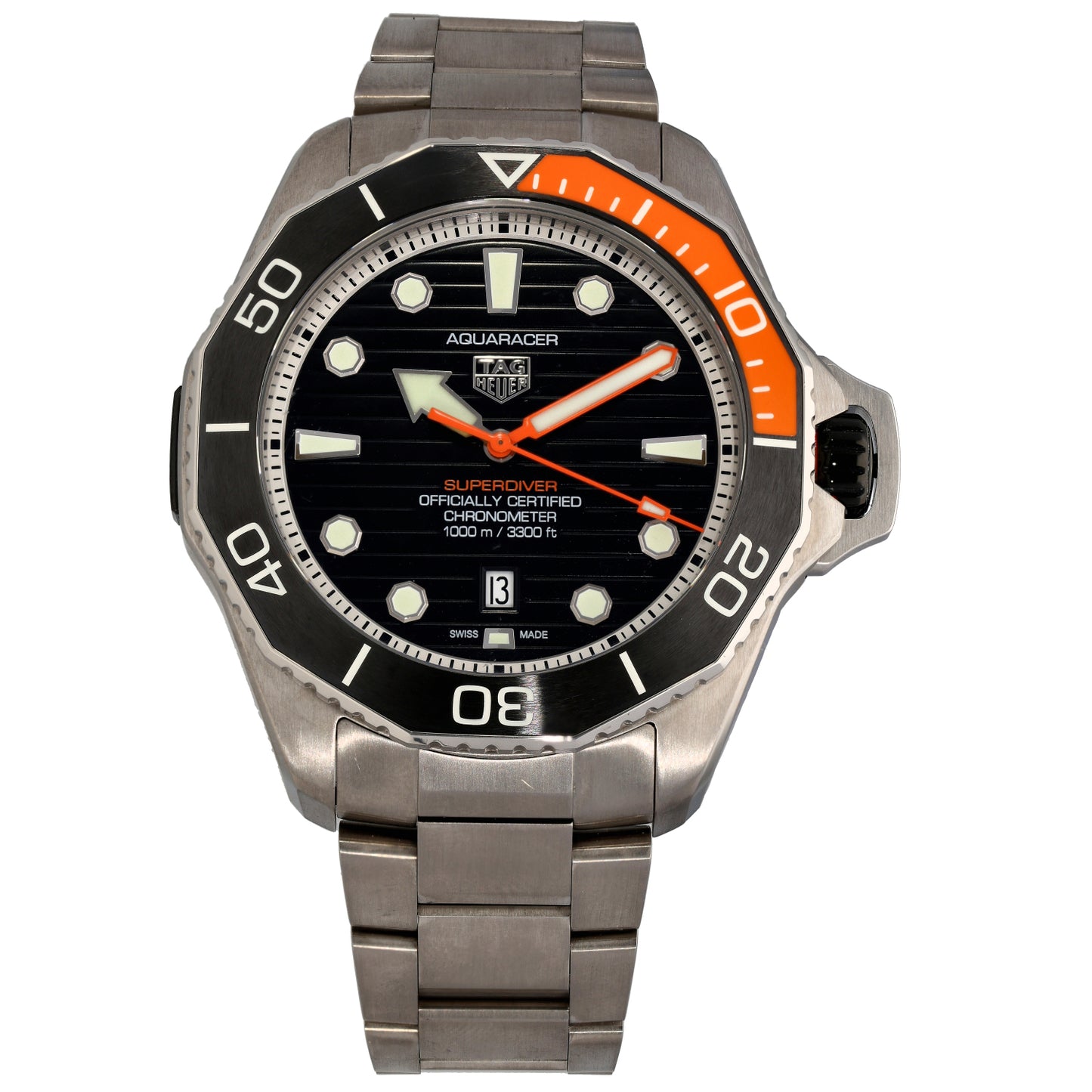 Tag Heuer Aquaracer 1000 Super Diver WBP5A8A 45mm Stainless Steel Watch
