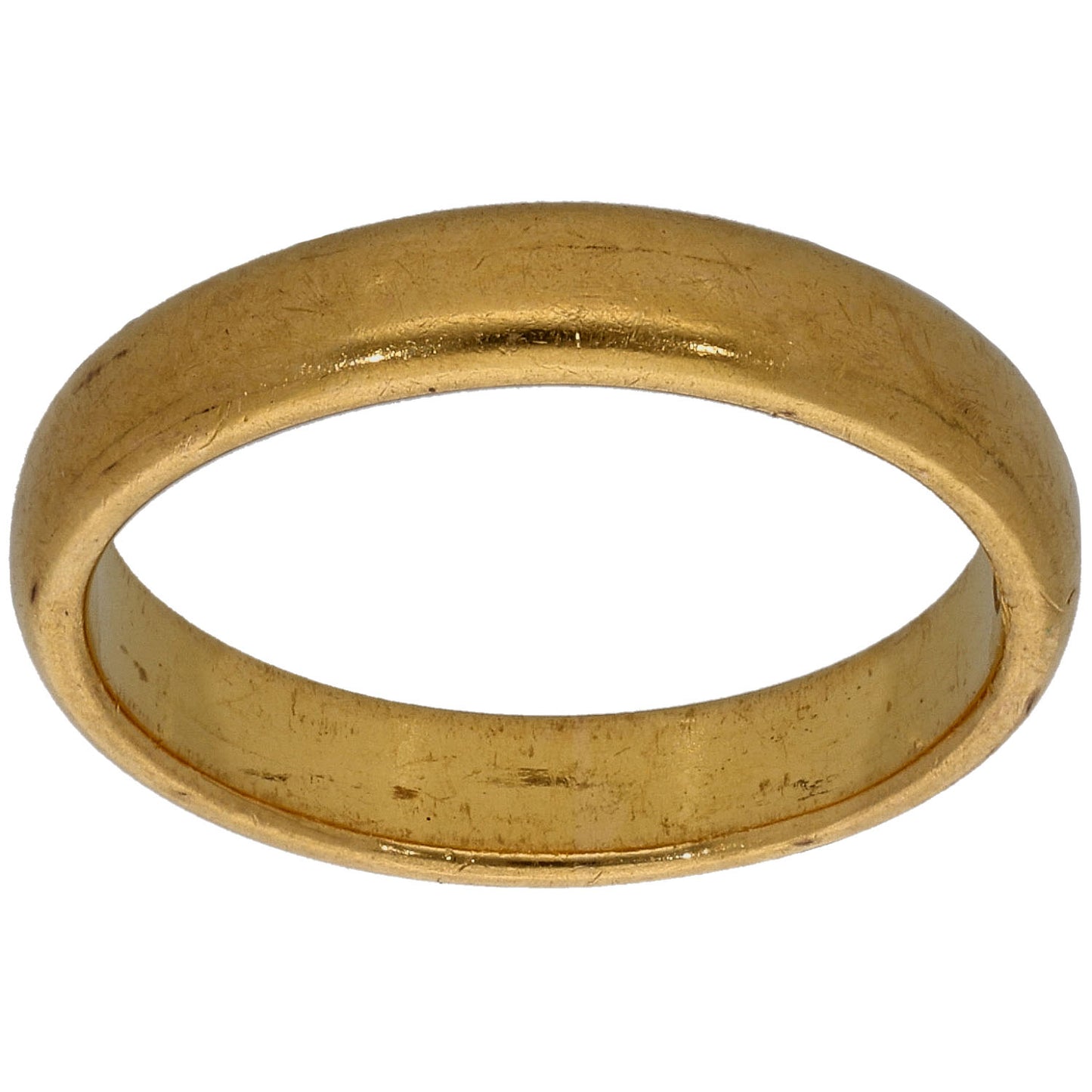 22ct Gold Plain Wedding Ring Size P