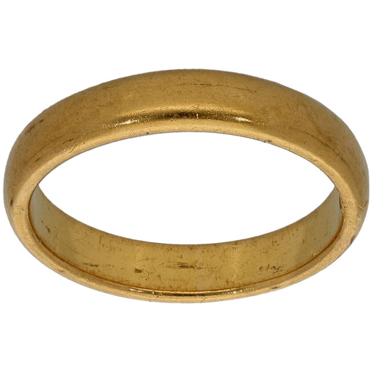 22ct Gold Plain Wedding Ring Size P