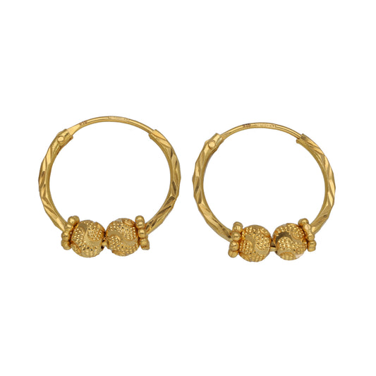 22ct Gold Hoop Earrings