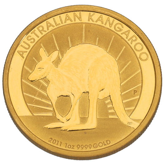 24ct Gold Australian Kangaroo 1 OZ Coin 2011